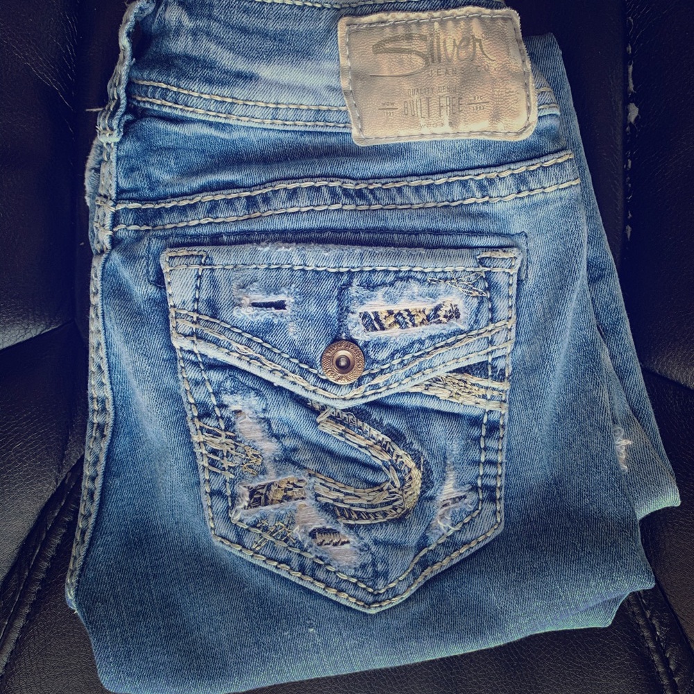 Silver jeans